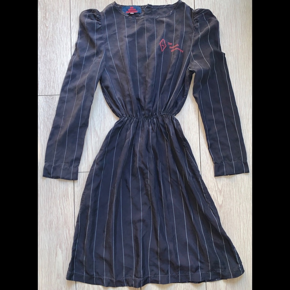 The Animals Observatory Striped Cupro Dolphin Dress